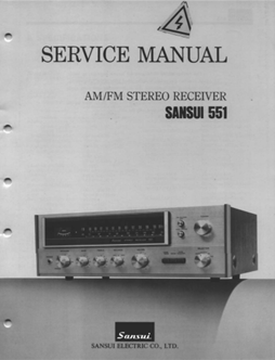 SANSUI 551 AM/FM STEREO RECEIVER SERVICE MANUAL