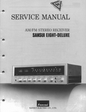 SANSUI 8 DELUXE AM FM STEREO RECEIVER SERVICE MANUAL INC SCHEM DIAG AND PARTS LIST 46 PAGES ENG