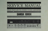 SANSUI 1000X SOLID STATE AM/FM STEREO TUNER AMPLIFIER SERVICE MANUAL