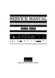 SANSUI 2000A SOLID STATE AM/FM STEREO TUNER AMPLIFIER SERVICE MANUAL IN ENGLISH