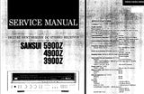 SANSUI 5900Z 4900Z 3900Z DIGITAL SYNTHESIZER DC STEREO RECEIVER SERVICE MANUAL IN ENGLISH