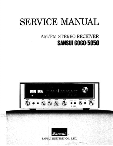 SANSUI 6060 5050 AM/FM STEREO RECEIVER SERVICE MANUAL