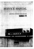 SANSUI 771 AM/FM STEREO RECEIVER SERVICE MANUAL IN ENGLISH