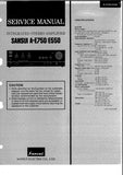 SANSUI A-E750 A-E550 INTEGRATED STEREO AMPLIFIER SERVICE MANUAL ENGLISH