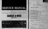 SANSUI A-M90 A-M99 INTEGRATED SERVO AMPLIFIER SERVICE MANUAL INC SCHEMATIC DIAGRAMS 14 PAGES ENG