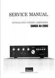 SANSUI AU-2900 INTEGRATED STEREO AMPLIFIER SERVICE MANUAL ENGLISH