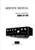 SANSUI AU-7700 STEREO AMPLIFIER SERVICE MANUAL 13 PAGES ENG