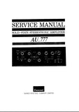 SANSUI AU-777 SOLID STATE STEREOPHONIC AMPLIFIER SERVICE MANUAL