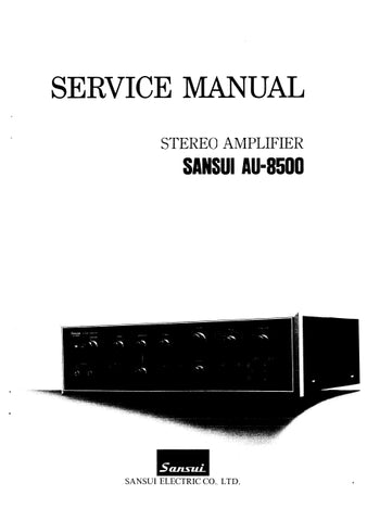 SANSUI AU-8500 STEREO AMPLIFIER SERVICE MANUAL IN ENGLISH