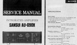 SANSUI AU-G90X INTEGRATED AMPLIFIER SERVICE MANUAL ENGLISH