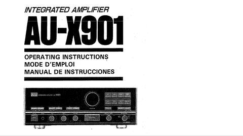 SANSUI AU-X901 INTEGRATED AMPLIFIER OPERATING INSTRUCTIONS MODE D'EMPLOI MANUAL DE INSTRUCCIONES ENG FRANC ESP