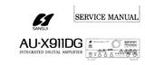 SANSUI AU-X911DG INTEGRATED DIGITAL AMPLIFIER SERVICE MANUAL ENGLISH