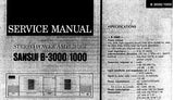 SANSUI B-3000 B-1000 STEREO POWER AMPLIFIER SERVICE MANUAL ENGLISH