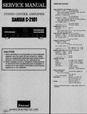 SANSUI C-2101 STEREO CONTROL AMPLIFIER SERVICE MANUAL ENGLISH