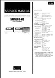 SANSUI D-W9 COMPU-SYNCHRO DOUBLE CASSETTE DECK SERVICE MANUAL INC SCHEMATIC DIAGRAMS 16 PAGES ENG