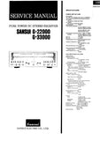 SANSUI G-22000 G-33000 PURE POWER DC STEREO RECEIVER SERVICE MANUAL ENGLISH