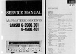 SANSUI G-3500 G-301 G-4500 G-401 AM/FM STEREO RECEIVER SERVICE MANUAL