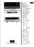 SANSUI G-4700 AM/FM STEREO RECEIVER SERVICE MANUAL