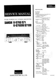 SANSUI G-9700 G-971 G-8700DB G-871DB PURE POWER DC STEREO RECEIVER SERVICE MANUAL ENGLISH