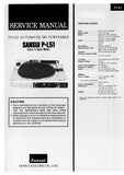 SANSUI P-L51 FULLY AUTOMATIC DIRECT DRIVE TURNTABLE SERVICE MANUAL INCLUDING SCHEMATIC DIAGRAMS 16 PAGES ENG