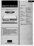 SANSUI P-L95R COMPUTERIZED FULLY AUTOMATIC DIRECT DRIVE TURNTABLE SERVICE MANUAL INCLUDING SCHEMATIC DIAGRAMS 21 PAGES ENG