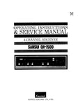 SANSUI QR-1500 4 CHANNEL RECEIVER OPERATING INSTRUCTIONS AND SERVICE MANUAL