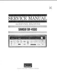 SANSUI QR-4500 4 CHANNEL RECEIVER SERVICE MANUAL INCLUDING SCHEMATIC DIAGRAMS 30 PAGES ENG