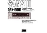 SANSUI QRX-9001 4 CHANNEL RECEIVER OPERATING INSTRUCTIONS MODE D'EMPLOI BETRIEBSANLEITUNG ENG FRANC DEUT