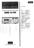 SANSUI SC-5100 STEREO CASSETTE TAPE DECK SERVICE MANUAL 29 PAGES ENG