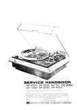 SANSUI SR-2020 SR-3030 MC-50 FR-3060 SR-1050 SR-2050 SR-4050 BELT DRIVE AUTOMATIC TURNTABLE SERVICE MANUAL INC SCHEM DIAGS 16 PAGES ENG