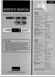 SANSUI T-900 T-900L T-700 T-700L QUARTZ PLL SYNTHESIZER TUNER SERVICE MANUAL INC SCHEM DIAGS 16 PAGES ENG