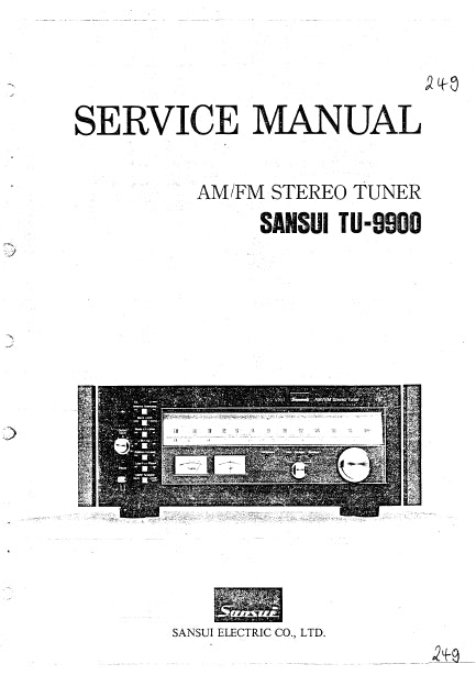 SANSUI TU-9900 AM/FM STEREO TUNER SERVICE MANUAL IN ENGLISH