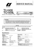 SANSUI TU-X111 TU-X111L DIGITAL SYNTHESIZER TUNER SERVICE MANUAL INC SCHEM DIAGS 12 PAGES ENG