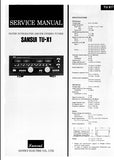 SANSUI TU-X1 SUPER INTEGRATED AM/FM STEREO TUNER SERVICE MANUAL IN ENGLISH