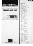 SANSUI Z-5000 Z-3000 QUARTZ SYNTHESIZER COMPU-RECEIVER SERVICE MANUAL