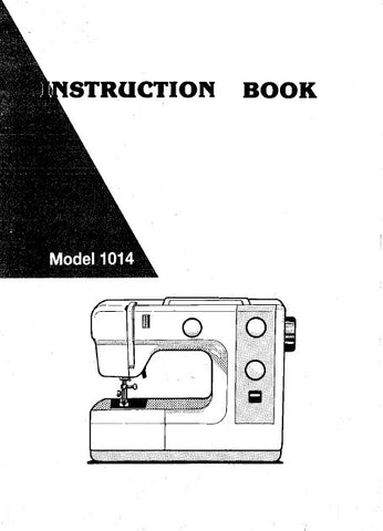 SINGER 1014 SEWING MACHINE INSTRUCTION BOOK 23 PAGES ENG