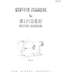 SINGER 107G201 SEWING MACHINE SERVICE MANUAL 13 PAGES ENG