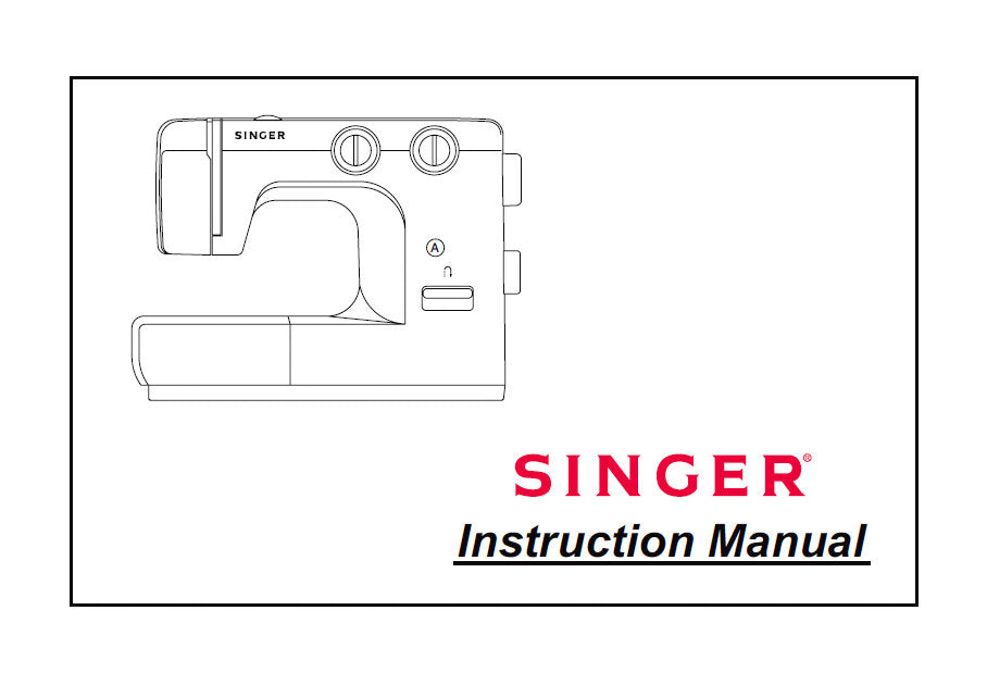 SINGER 1120 SEWING MACHINE INSTRUCTION MANUAL 38 PAGES ENG