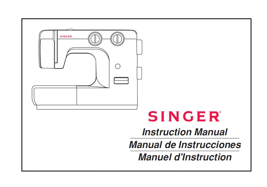 SINGER 1120 SEWING MACHINE MAQUINA DE COSER MACHINE A COUDRE INSTRUCTION BOOK MANUAL DE INSTRUCCIONES MANUEL D'INSTRUCTIONS 84 PAGES ENG ESP FRANC