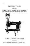 SINGER 114W120 114W121 SEWING MACHINES INSTRUCTIONS 21 PAGES ENG