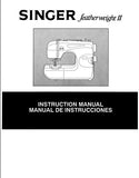 SINGER 117 FEATHERWEIGHT II SEWING MACHINE INSTRUCTION MANUAL 40 PAGES ENG ESP