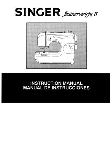 SINGER 117 FEATHERWEIGHT II SEWING MACHINE INSTRUCTION MANUAL 40 PAGES ENG ESP