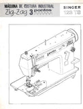 SINGER 123TS ZIG-ZAG MAQUINA DE COSTURA MANUAL DE INSTRUCOES 16 PAGINA PT