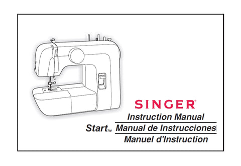 SINGER 1304 START SEWING MACHINE MAQUINA DE COSER MACHINE A COUDRE INSTRUCTION MANUAL MANUAL DE INSTRUCCIONES MANUEL D'INSTRUCTIONS 72 PAGES ENG ESP FR