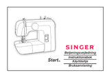 SINGER 1306 START SEWING MACHINE BETJENINGSVEJLEDNING INSTRUKTIONSBOK KAYTTOOHJE BRUKSANVISNING 80 PAGES DK SW FI NO