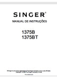 SINGER 1375B 1375BT MAQUINAS MANUAL DE INSTRUCOES 14 PAGINAS PT