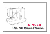 SINGER 1408 1409 SEWING MACHINE MANUALE DI ISTRUZIONI 31 PAGES ITAL