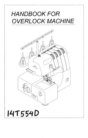 SINGER 14T554D 14T554S SEWING MACHINE HANDBOOK 49 PAGES ENG