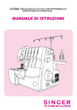 SINGER 14T968DC SEWING MACHINE MANUALE DI ISTRUZIONI 74 PAGES ITAL