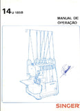 SINGER 14U185B MAQUINA DE COSTURA MANUAL DE OPERACAO 48 PAGINA PT